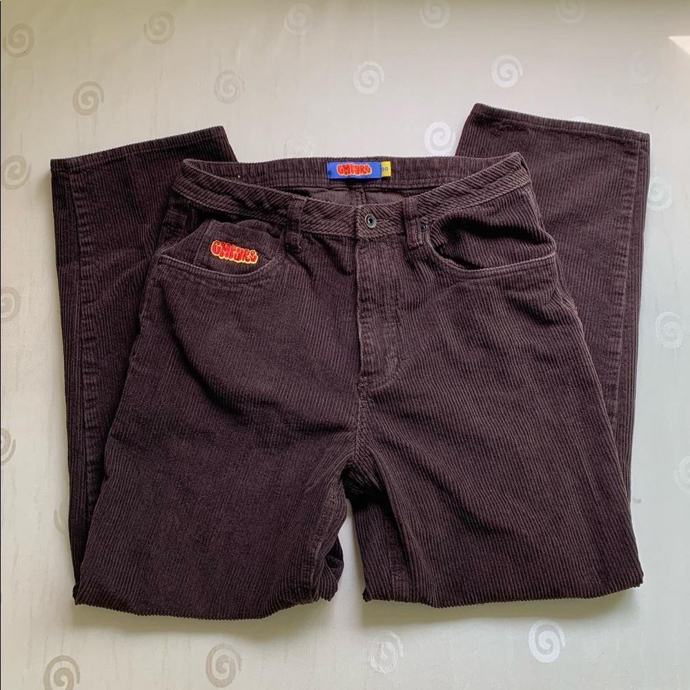 empyre brown corduroy baggy skater wide leg pant jeans